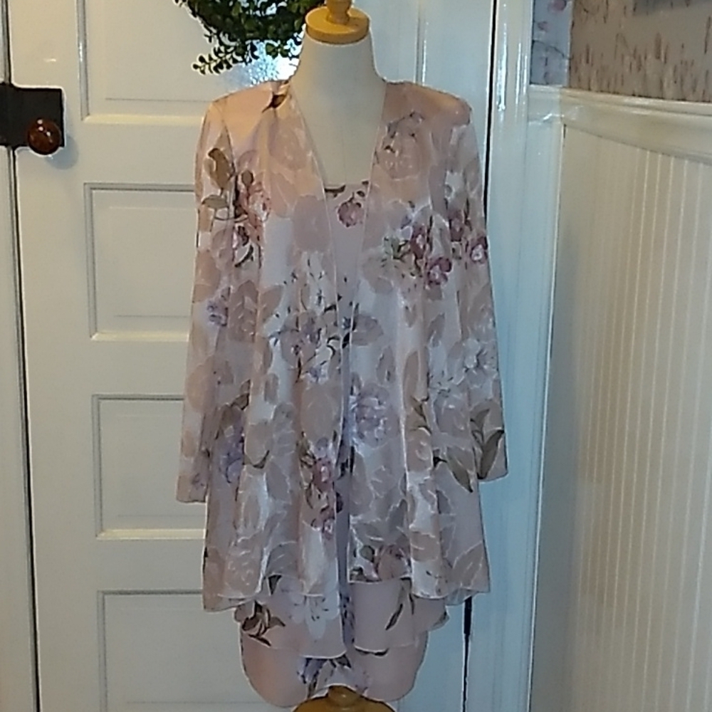 S.L.Fashions 12P floral dress cover set